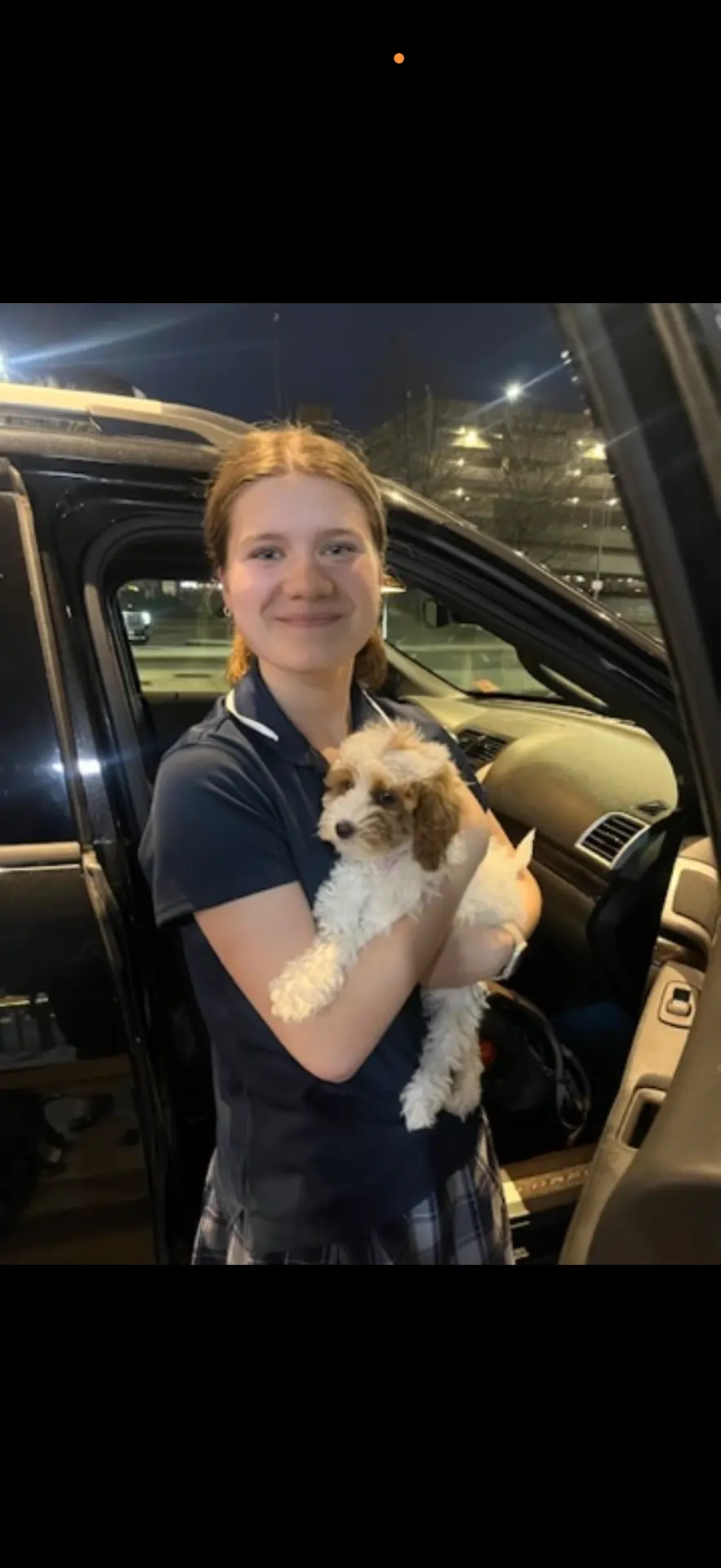 Meet-and-greet at pickup, ready to ride home